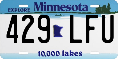 MN license plate 429LFU