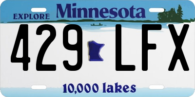 MN license plate 429LFX