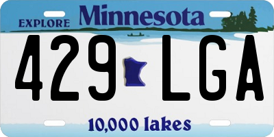 MN license plate 429LGA