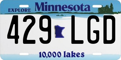 MN license plate 429LGD