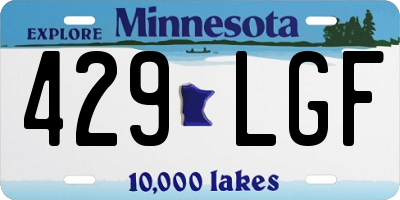 MN license plate 429LGF
