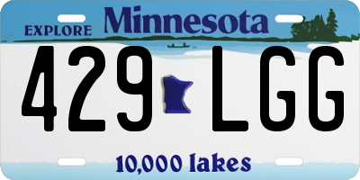 MN license plate 429LGG