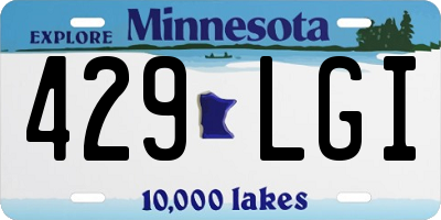 MN license plate 429LGI