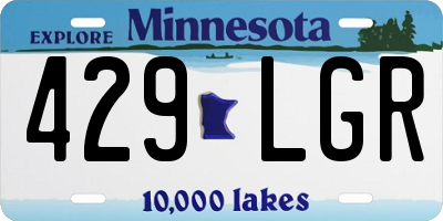 MN license plate 429LGR