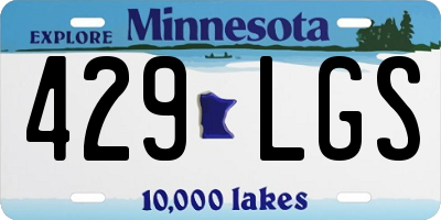 MN license plate 429LGS