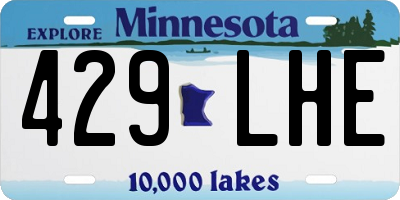 MN license plate 429LHE