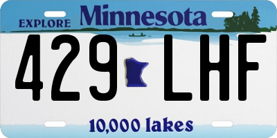 MN license plate 429LHF