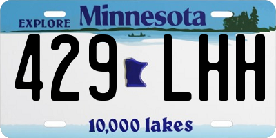 MN license plate 429LHH