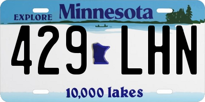 MN license plate 429LHN