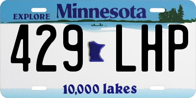 MN license plate 429LHP