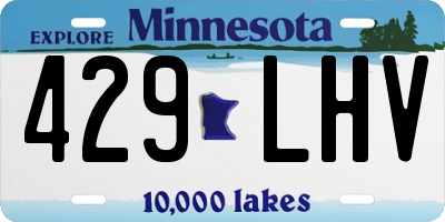 MN license plate 429LHV