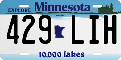 MN license plate 429LIH