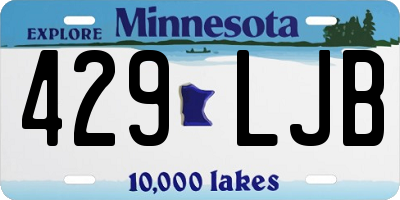 MN license plate 429LJB