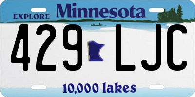MN license plate 429LJC