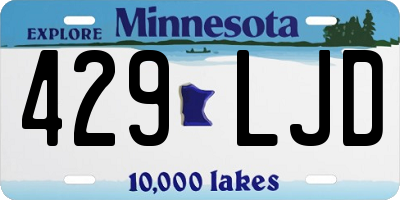 MN license plate 429LJD