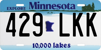 MN license plate 429LKK