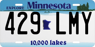 MN license plate 429LMY