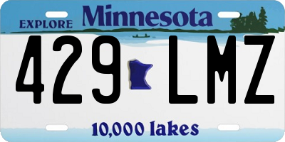 MN license plate 429LMZ