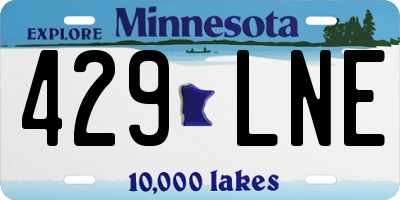 MN license plate 429LNE