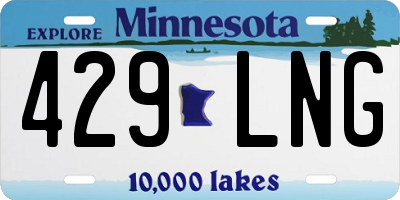 MN license plate 429LNG
