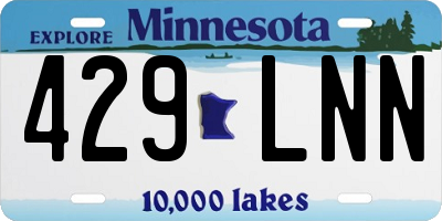 MN license plate 429LNN