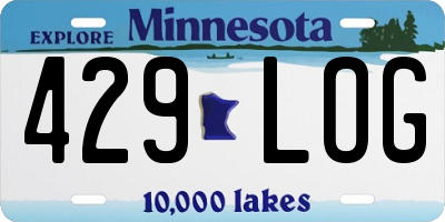 MN license plate 429LOG
