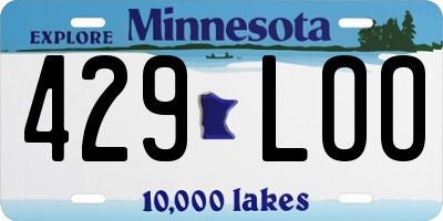 MN license plate 429LOO