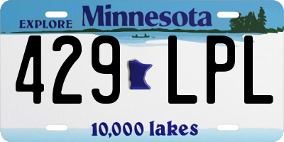MN license plate 429LPL
