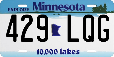 MN license plate 429LQG