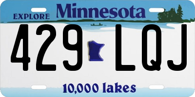 MN license plate 429LQJ