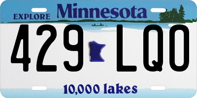 MN license plate 429LQO