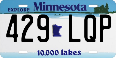 MN license plate 429LQP