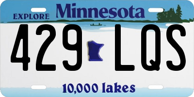 MN license plate 429LQS