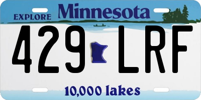 MN license plate 429LRF