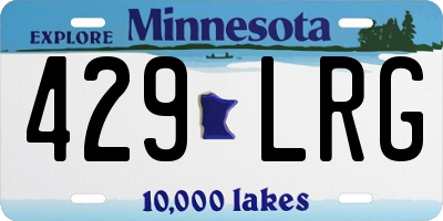 MN license plate 429LRG