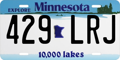 MN license plate 429LRJ