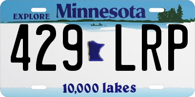 MN license plate 429LRP
