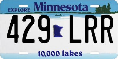 MN license plate 429LRR