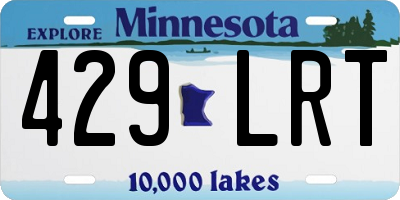 MN license plate 429LRT