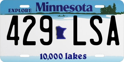 MN license plate 429LSA