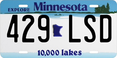 MN license plate 429LSD