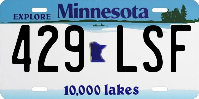 MN license plate 429LSF