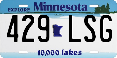 MN license plate 429LSG