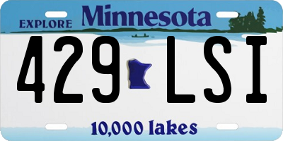 MN license plate 429LSI