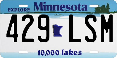 MN license plate 429LSM