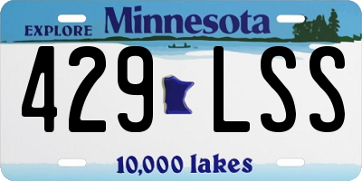 MN license plate 429LSS