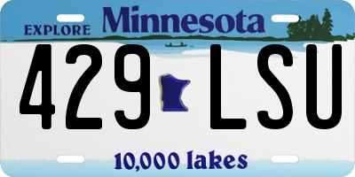MN license plate 429LSU