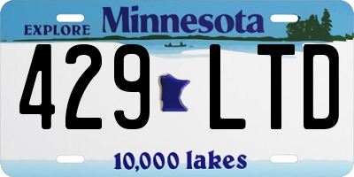 MN license plate 429LTD