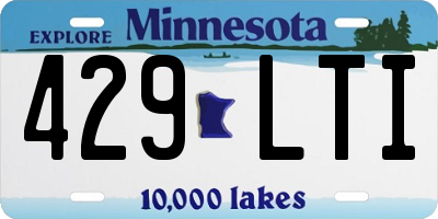 MN license plate 429LTI