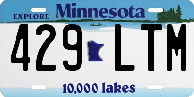 MN license plate 429LTM